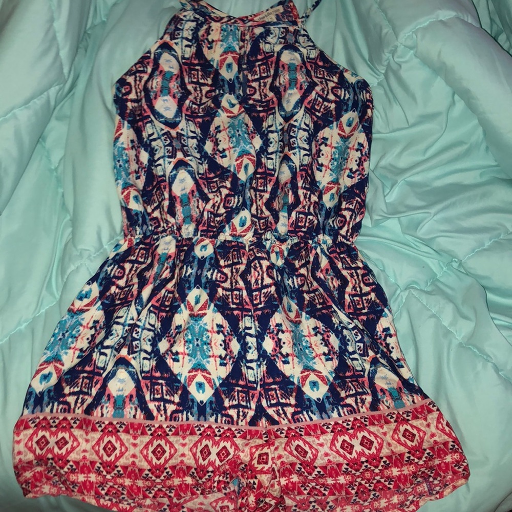 Patterned romper